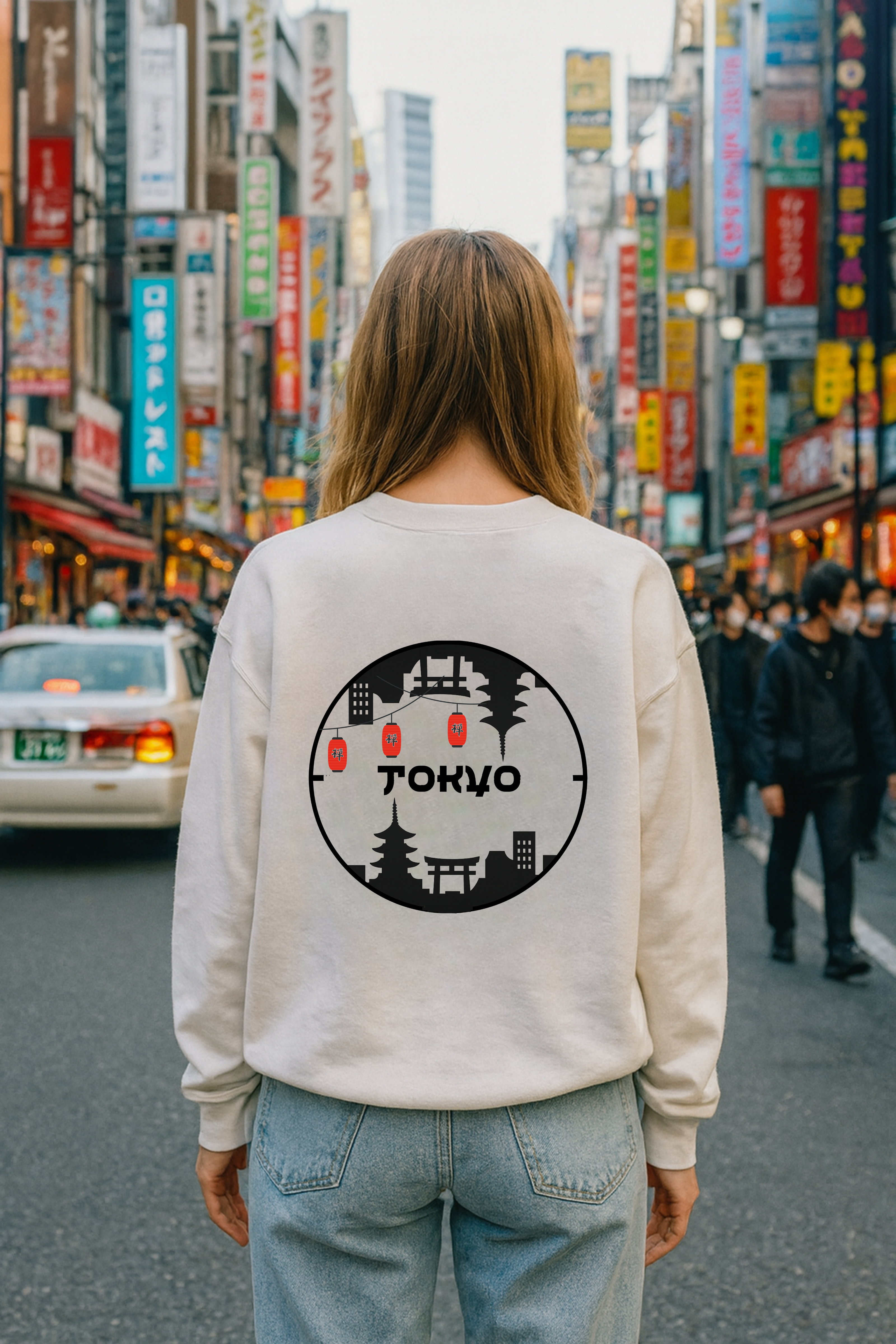 Tokyo Crewneck — Cherry Blossom Edition