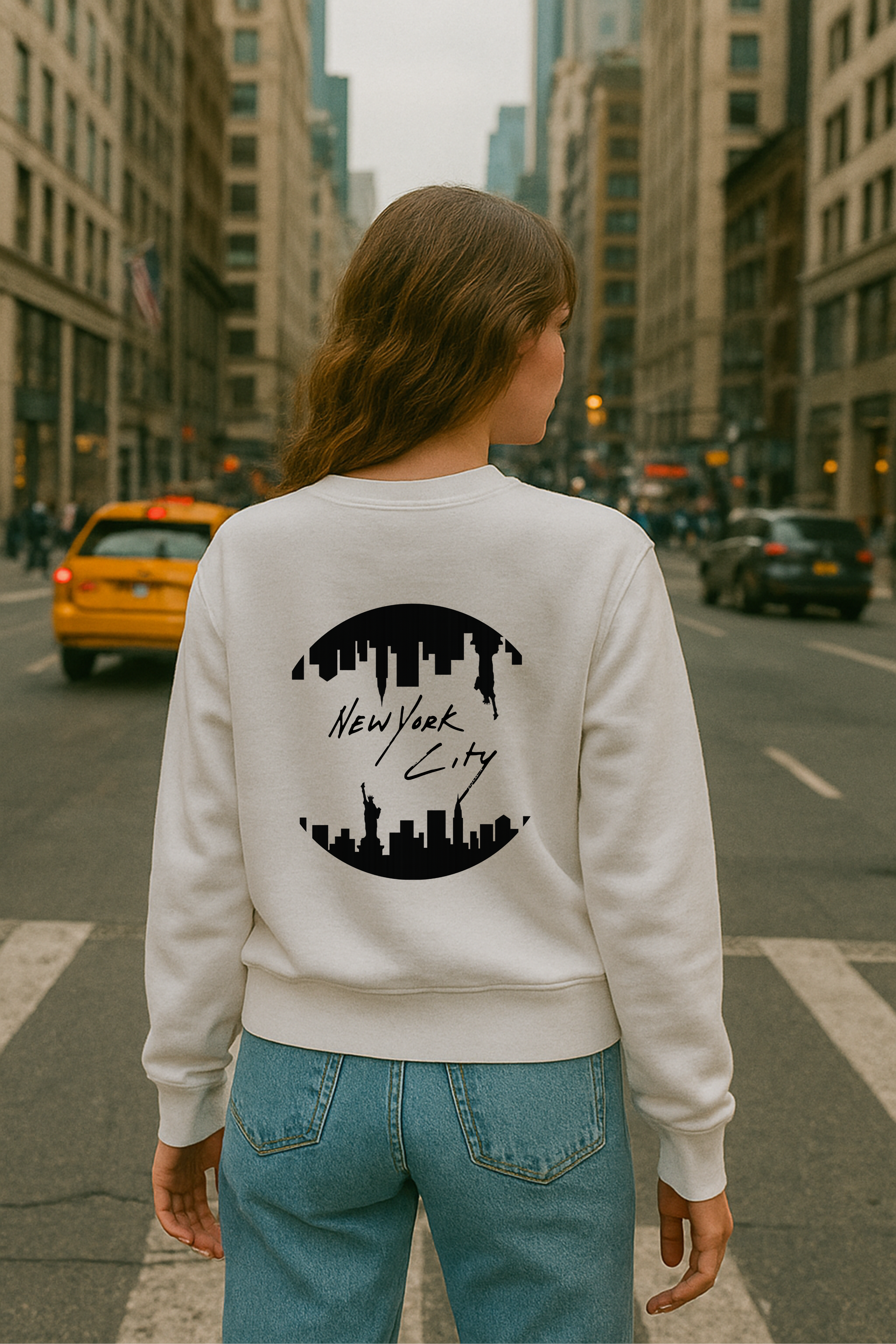 NYC Crewneck — Yellow Taxi Edition
