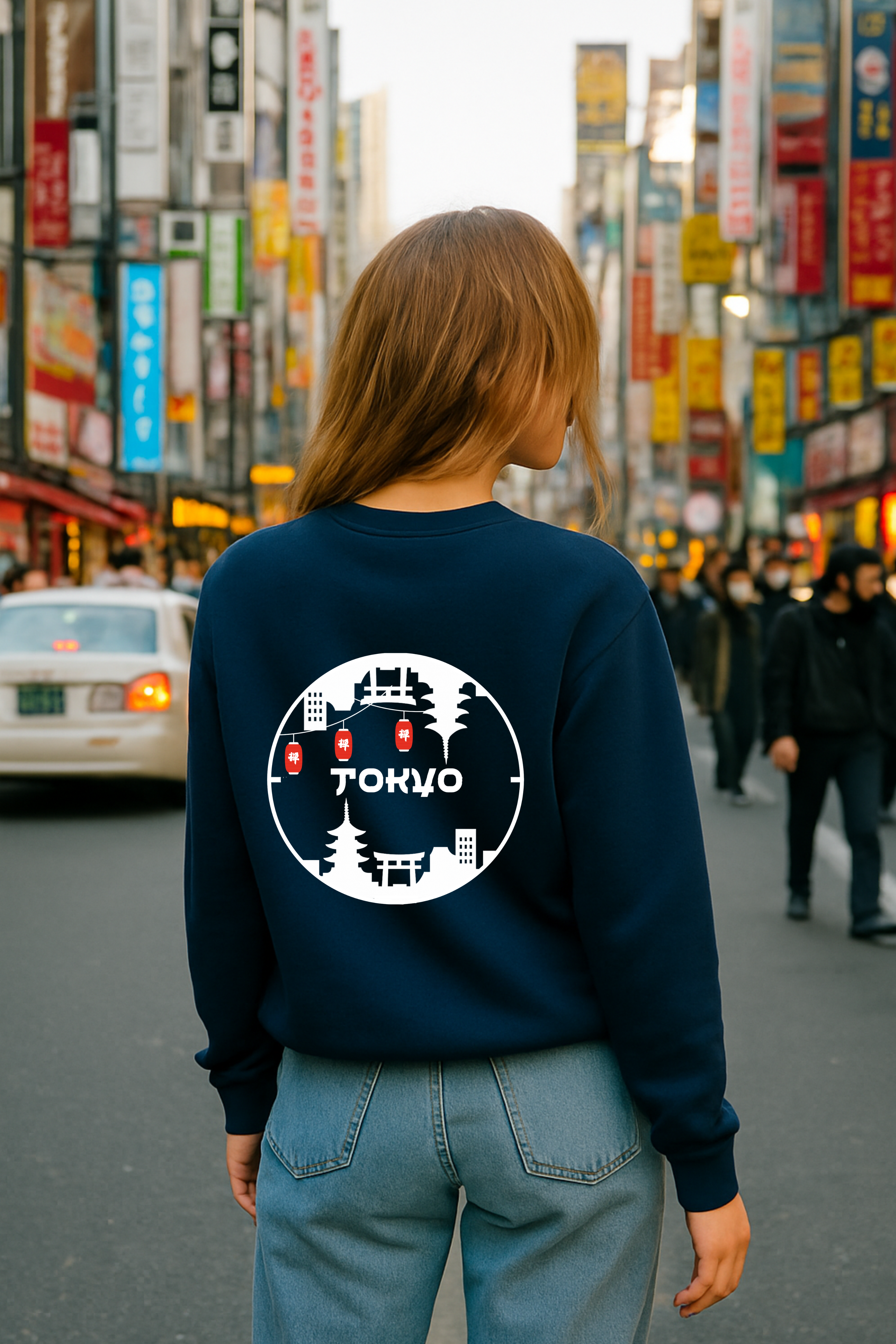 Tokyo Crewneck — Cherry Blossom Edition